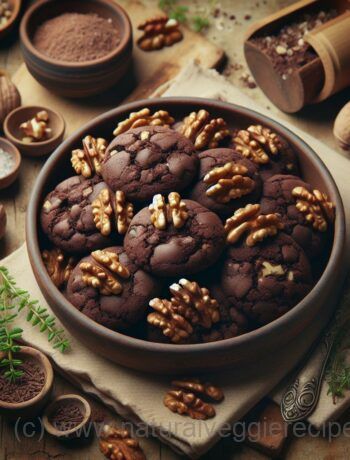 Decadent Vegan Chocolate Walnut Cookies